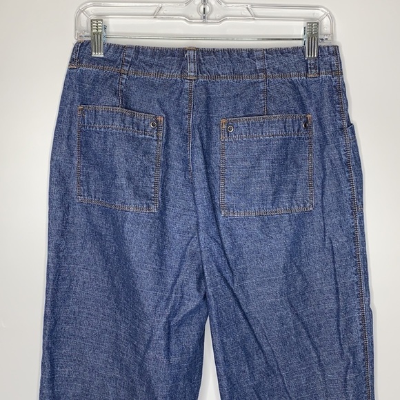 Lee Riveted Denim Jean Capris Size 6 - Picture 3 of 13